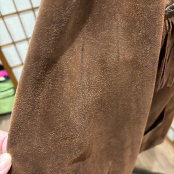 Vintage Fringed Suede Jacket - Picture 6 of 11